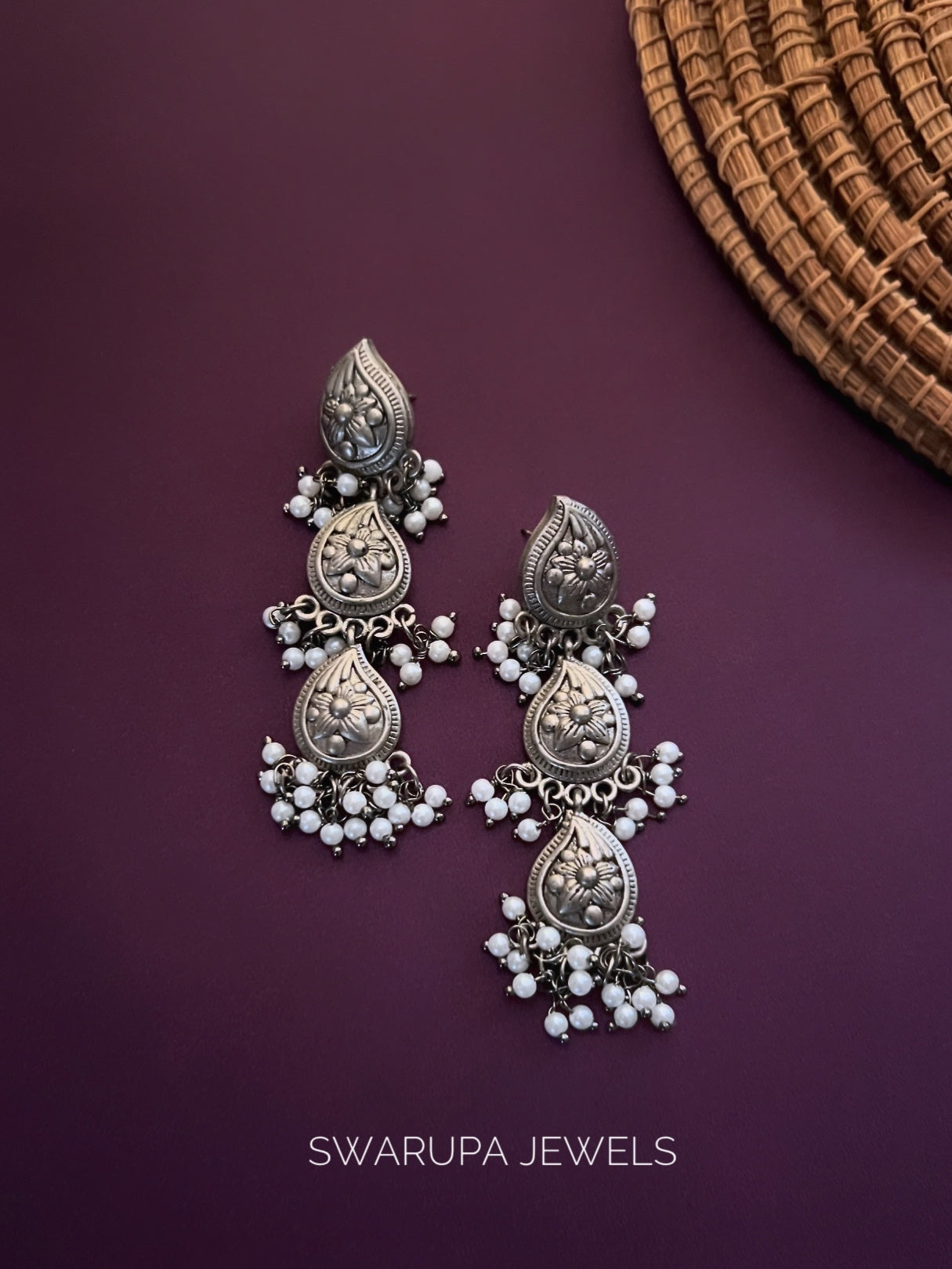 LAYERED SILVER EARING SWS003