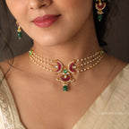Abharana Pearl Choker Set